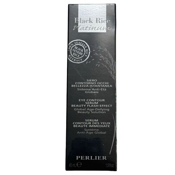 Perlier Black Rice Platinum Eye Contour Serum Beauty Flash Effect 1.5 oz - NEW - Picture 1 of 7